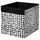 Коробка, 33x38x33 см, черный-белый IKEA DRÖNA ДРЁНА 004.680.88