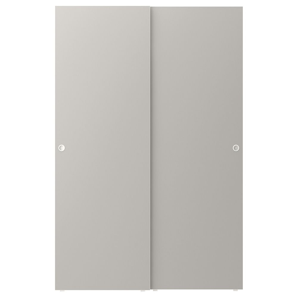 Пара раздвижных дверей, светло-серый 120x180 см IKEA СКАТВАЛЬ 403.860.24 - фото 1