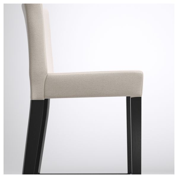 Стул барный ХЕНРИКСДАЛЬ, коричнево-чёрный, Линнерид неокрашенный (74 см) - фото 4