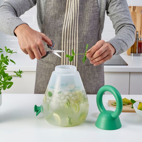 Кувшин с краном, 4 л, прозрачный/ярко-зеленый IKEA SOMMARFLOX 105.493.86 - фото 6