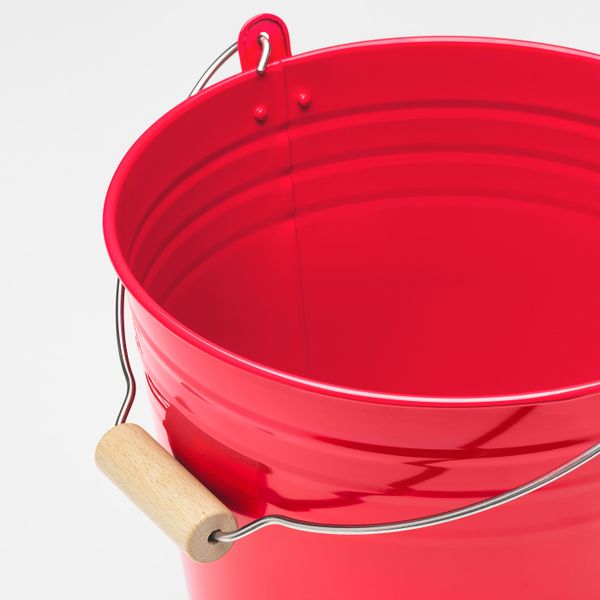 Ведро/горшок, для дома/улицы красный, 10 л IKEA ВИНТЕРФЕСТ 104.283.70 - схема-чертеж с размерами