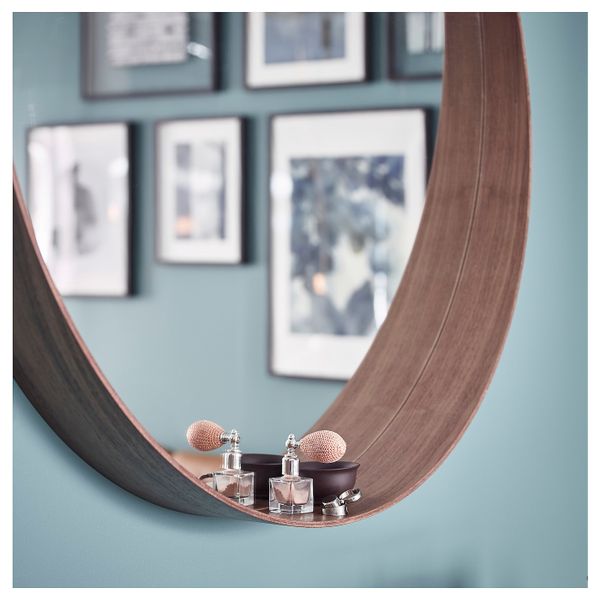 Зеркало, шпон грецкого ореха 60 см IKEA STOCKHOLM СТОКГОЛЬМ 904.468.98 - фото 3