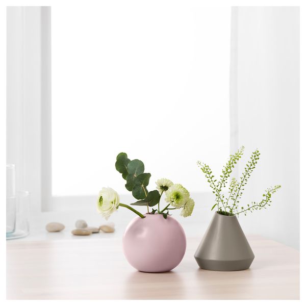 Набор ваз, 2 штуки ГРАДВИС, зеленый, розовый - фото 2