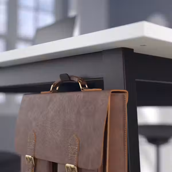 MITTZON МИТТЗОН Конференц-стол - белый/чёрный 140x108x105 см - фото 7