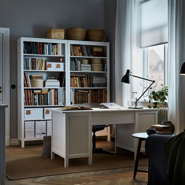 Письменный стол, белая морилка 155x65 см IKEA HEMNES ХЕМНЭС 703.847.97 - фото 2