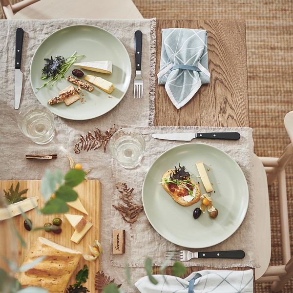 Тарелка, 26 см, матовая поверхность зеленый IKEA FÄRGKLAR ФЭРГКЛАР 005.379.25 - схема-чертеж с размерами