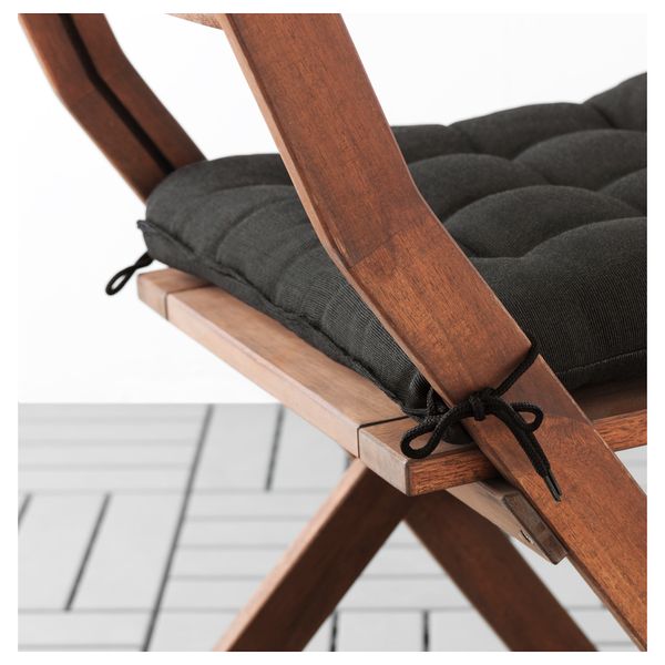 Подушка на садовый стул ХОЛЛО, черный (40x40 см) - фото 3