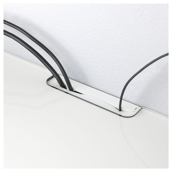 Верхняя панель для ТВ, стекло белый 120x40 см IKEA BESTÅ БЕСТО 703.839.05 - фото 4