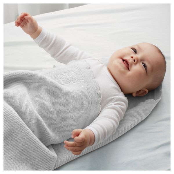 Одеяло детское ОЛЬСКАД, серый (70x90 см) - схема-чертеж с размерами