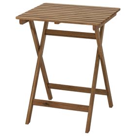 Садовый стол, 60x62 см, складной светло-коричневая морилка IKEA ASKSTOCKHOLM СТОКГОЛЬМMEN АСКХОЛЬМЕН 602.400.35