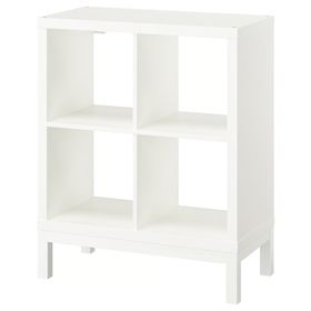 KALLAX Стеллаж с основанием - белый/белый 77x94 см