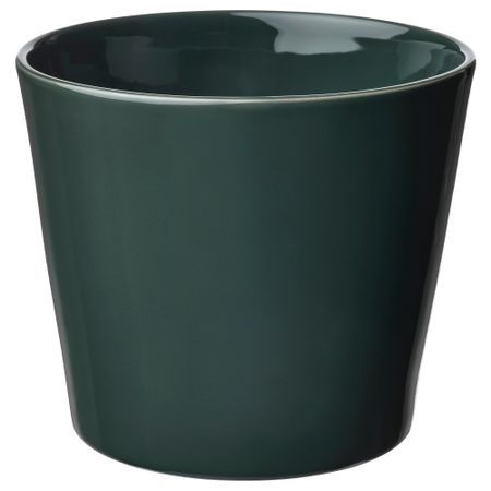 Кашпо, 15 см, для дома, улицы черно-зеленый IKEA SKOGSVINBÄR СКОГСВИНБЭР 205.436.90