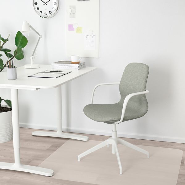 Рабочий стул с подлокотниками IKEA LÅNGFHATTEFJÄLL ХАТТЕФЬЕЛЛЬ ЛОНГФЬЕЛЛЬ 692.525.71 - фото 3