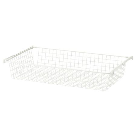 Проволочные корзина с направляющими КОМПЛИМЕНТ, белый