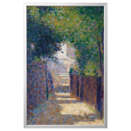 Картина с рамой, Улица Св. Винсента весной, цвет алюминия, 78x118 см IKEA BJÖRKSTA БЬЁРКСТА 694.168.79