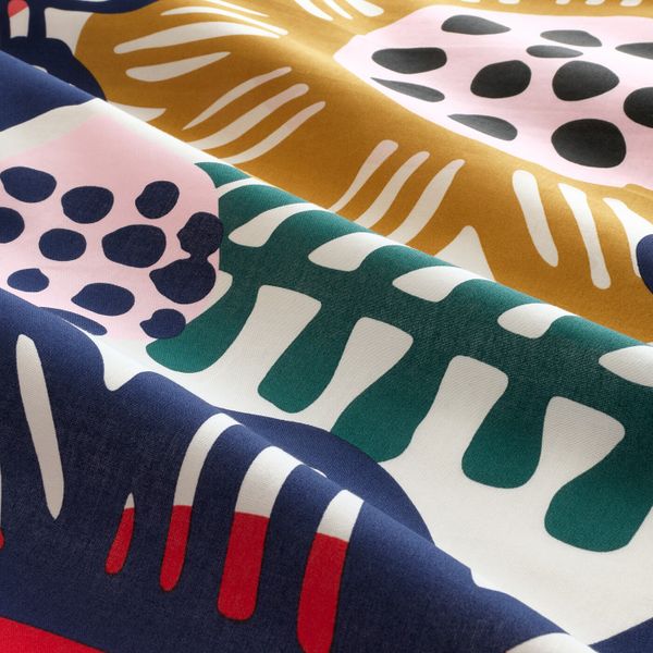 Пододеяльник и 2 наволочки, белый, разноцветный 200x200/50x70 см IKEA СОММАРАСТЕР 304.233.00 - фото 5