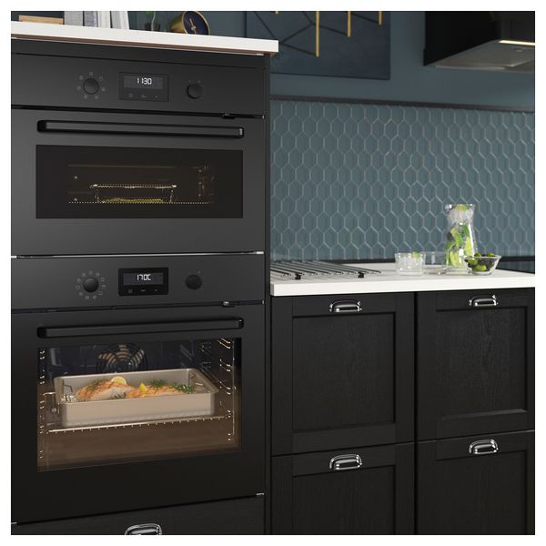 Духовка с горячим обдувом, черный IKEA EFTERSMAK ЭФТЕРСМАК 704.117.29 - фото 4