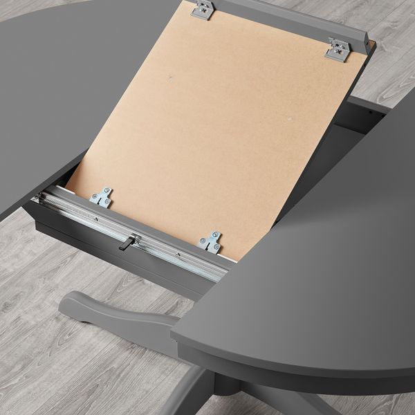 Раздвижной стол, серый 110/155 см IKEA INGATORP ИНГАТОРП 004.811.84 - фото 3