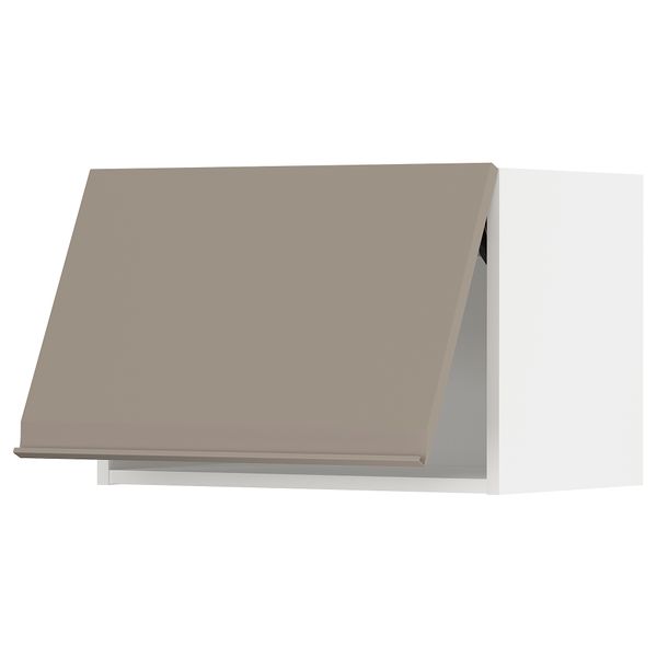 Навесной горизонтальный шкаф, белый, Upplöv матовый темно-бежевый, 60x40 см IKEA METOD МЕТОД 994.925.22 - фото 2