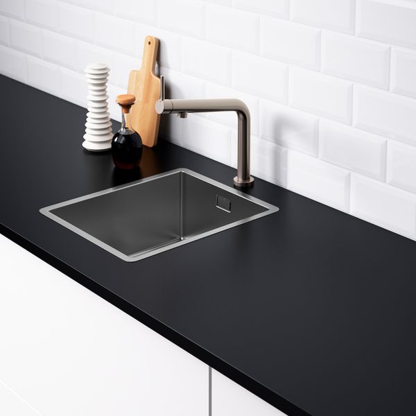 Одинарная врезная мойка, нержавеющая сталь 37x44 см IKEA NORRSJÖN НОРРШЁН 392.430.45 - фото 4