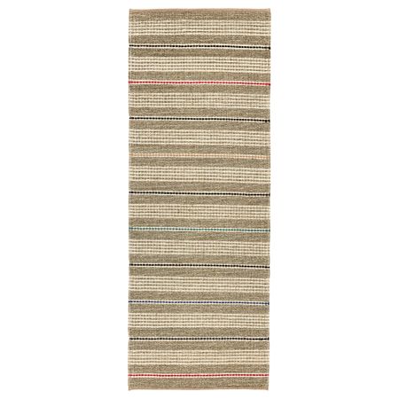 Ковер безворсовый СОДЕРУП, естественный, разноцветный (75x200 см)