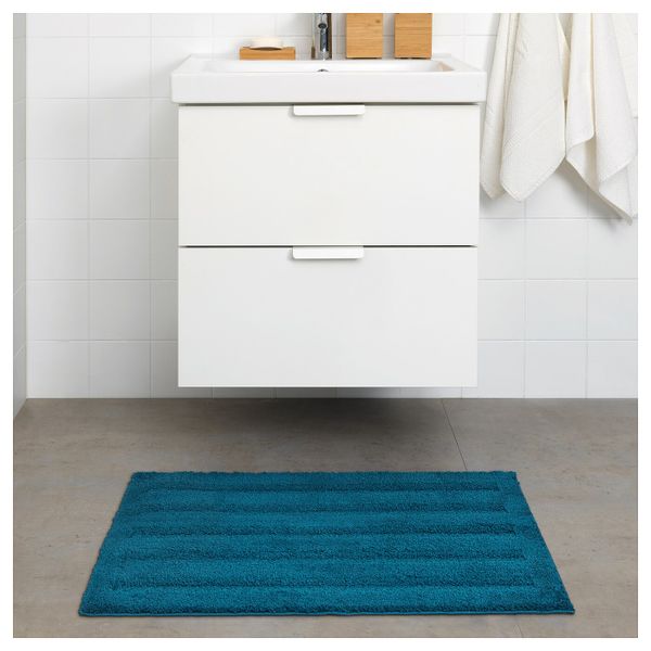 Коврик для ванной, темно-синий, 50x80 см IKEA ЭМТЕН 804.228.88 - схема-чертеж с размерами