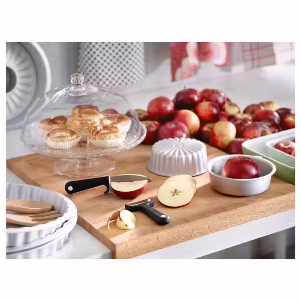 ARV BRÖLLOP Сервировочная подставка с крышкой - прозрачное стекло 29 см - фото 6