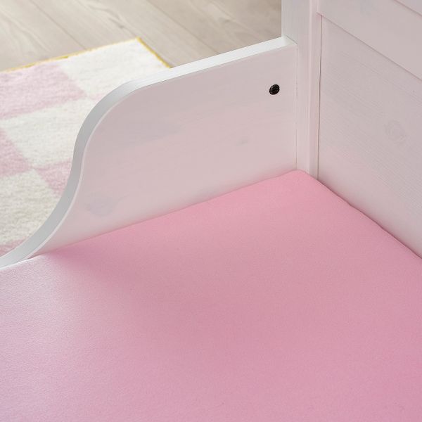 Натяжная простыня для раздвижной кровати,2шт, розовый IKEA ЛЕН 904.403.30 - фото 3