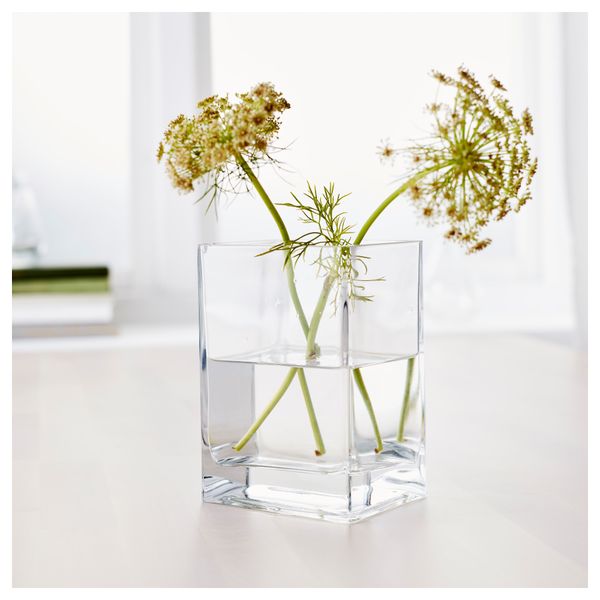 Ваза РЕКТАНГЕЛЬ, прозрачное стекло (14 см) - фото 2