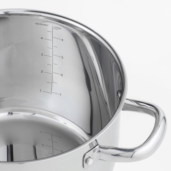 Кастрюля с крышкой 5 л IKEA OUMBÄRLIG ОУМБЕРЛИГ 003.731.46 - фото 3