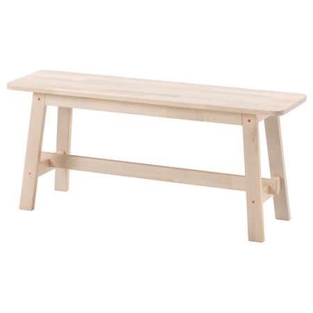 Скамья НОРРОКЕР, белый береза (103 см)