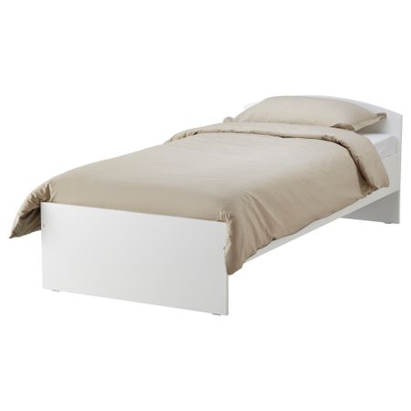 Каркас кровати с изголовьем ТОДАЛЕН, белый (90x200 см)