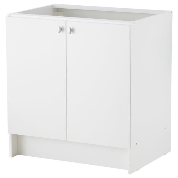 Шкаф под мойку АЛЬБРУ, белый (80x86 см) - фото 1