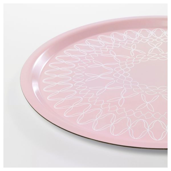 Поднос СПИЛЛТИД, светло-розовый (43 см) - схема-чертеж с размерами