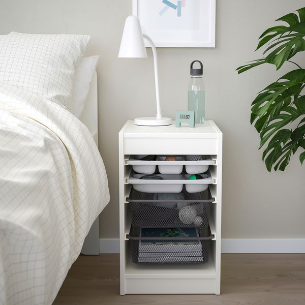 Комбинация с контейнерами, лотками, белый серый, темно-серый, 34x44x56 см IKEA TROFAST ТРУФАСТ 394.804.66 - фото 4