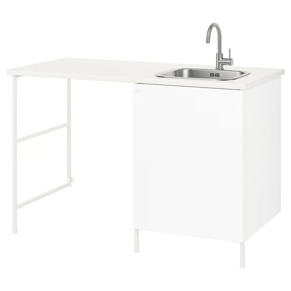 ENHET Комбинация для домашней прачечной - белый 139x63.5x90.5 см - фото 1