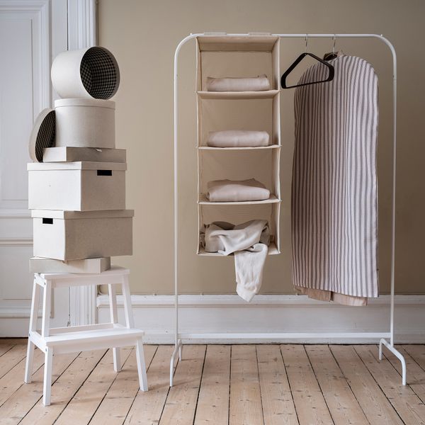 Чехол для одежды, текстиль в полоску, бежевый антрацит IKEA RÅGODLING 705.658.30 - фото 7