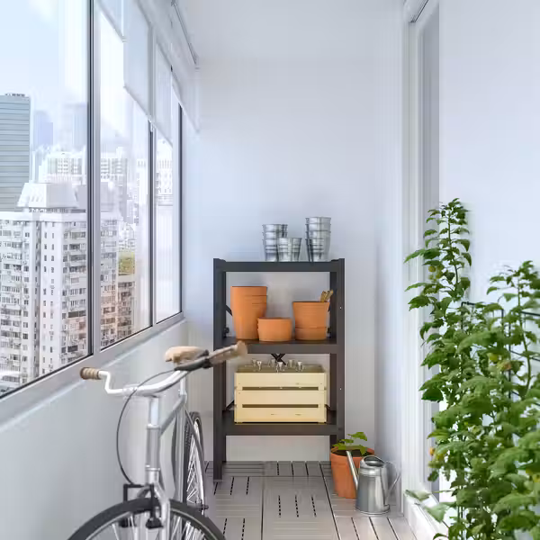 BROR Стеллаж - чёрный 65x40x110 см - фото 2