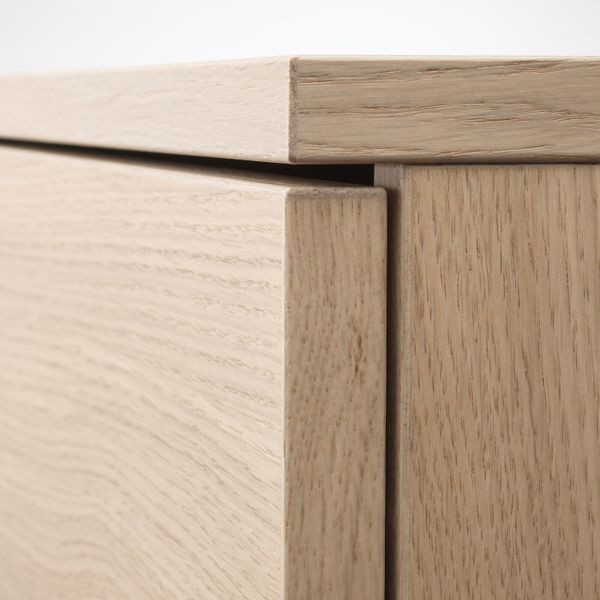 Комбинация для хранения, дубовый шпон, беленый 320x120 см IKEA ГАЛАНТ 392.857.90 - фото 4