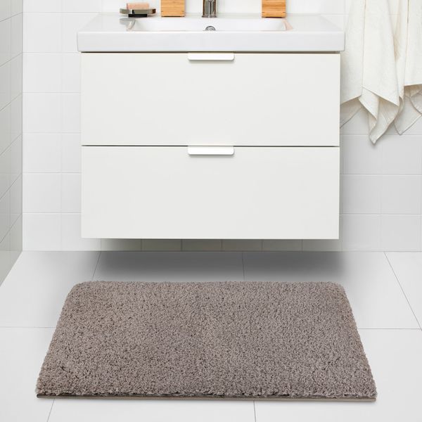 Коврик для ванной, бежевый 65x100 см IKEA ALMTJÄRN АЛЬМТЬЕРН 204.922.09 - фото 2