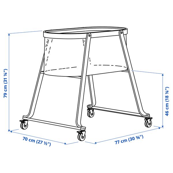 Колыбель, 40x73 см, береза IKEA ÄLSKVÄRD 103.148.11 - схема-чертеж с размерами