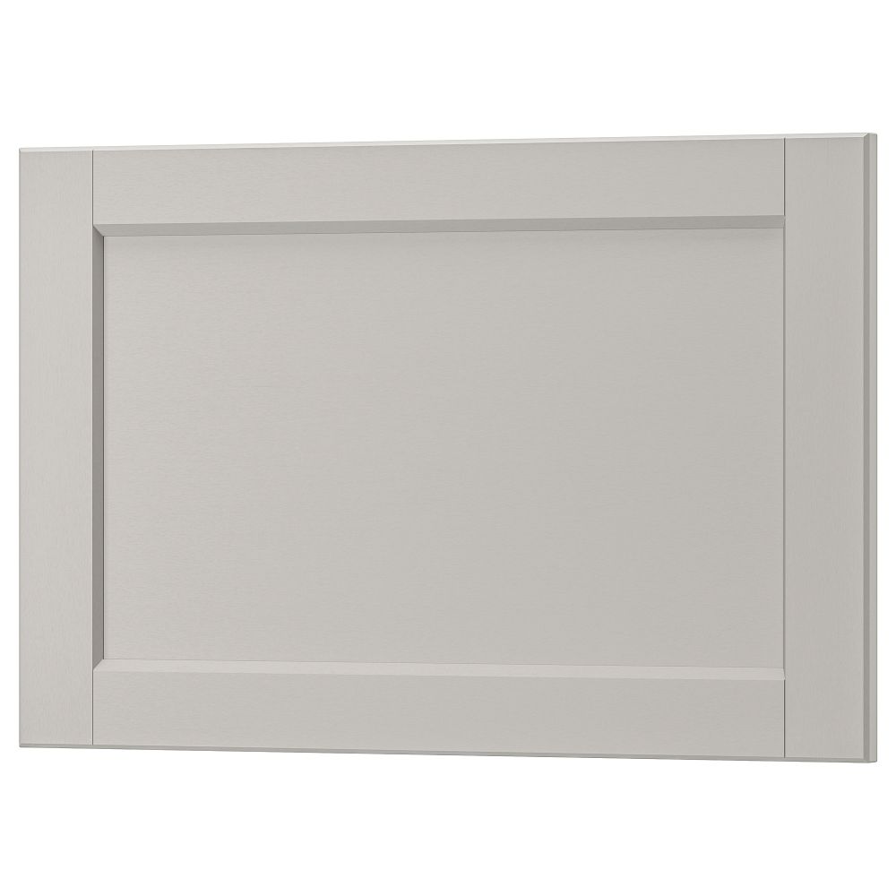 Фронтальная панель ящика ЛЕРХЮТТАН, светло-серый - схема-чертеж с размерами