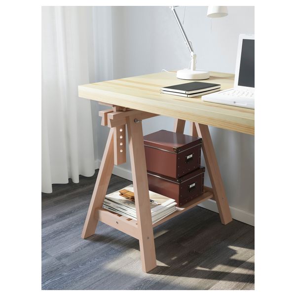 Стол ТОРНЛИДЕН / ФИНВАРД, сосновый шпон, бук (150x75 см) - фото 2