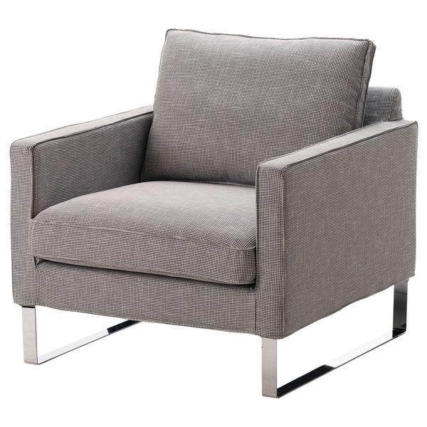 Чехол кресла МЕЛБИ, Эльдрис черный/белый - фото 1