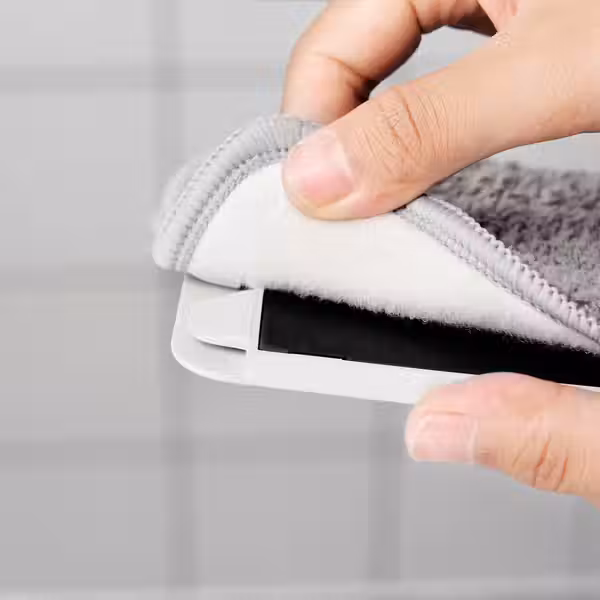 PEPPRIG Насадка д/плоской швабры,микрофибра - серый 12x37 см - фото 3