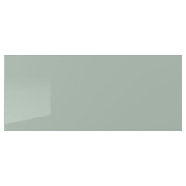 Фронтальная панель ящика, глянцевый светлый серо-зеленый, 60x26 см IKEA СЕЛЬСВИКЕН 603.640.59 - фото 1