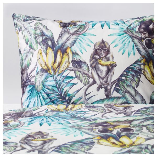 Пододеяльник и 1 наволочка СТУНСИГ, обезьянка (150x200/50x70 см) - фото 1