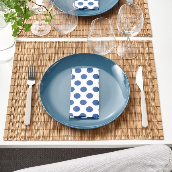 Салфетка бумажная, точечный/синий 33x33 см IKEA VATTENDANS ВАТТЕНДАНС 704.980.77 - фото 3