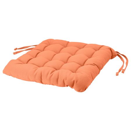 Подушка на стул, оранжевый 38x38x6.5 см IKEA VIPPÄRT ВИППЭРТ 104.869.30