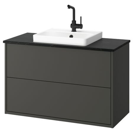 Шкаф с ящиками, раковина, смеситель IKEA HAVBÄCK, ORRSJÖN 295.215.37